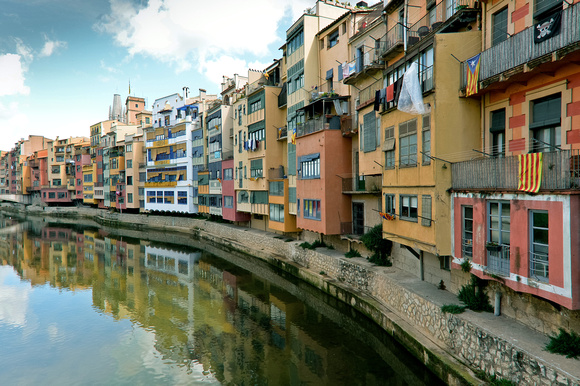 Reflecting in Girona , Spain
