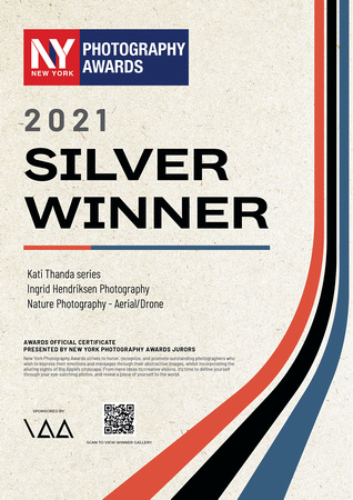 Silver Award for Kati Thanda series at the New York Photography Awards 2021