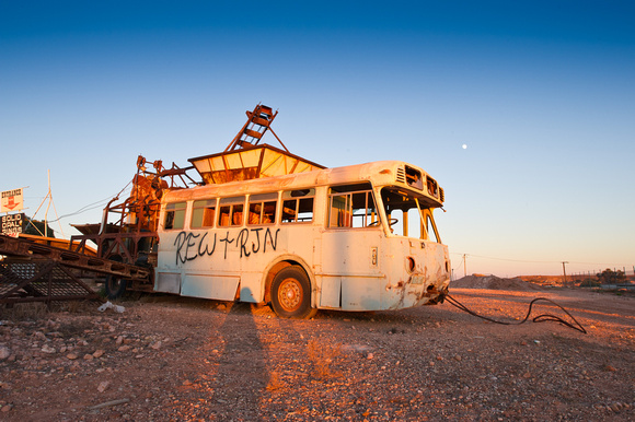 Opal mining truck in Coober Pedy 2 , Australia