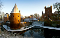 Castle " Huis Bergh" in winter , s-Heerenberg the Netherlands